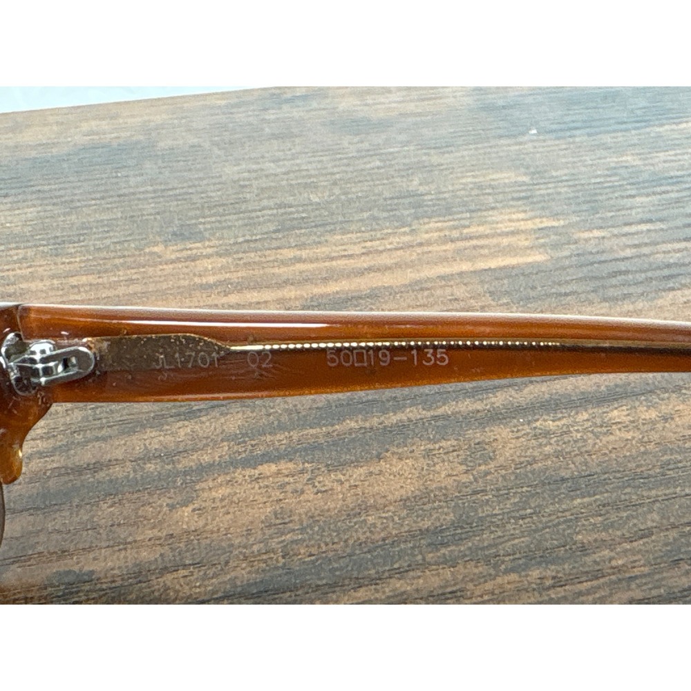 Judith Leiber JL1701 02 Brown Tortoise Crystal Embellished Sunglasses Italy - Picture 6 of 8
